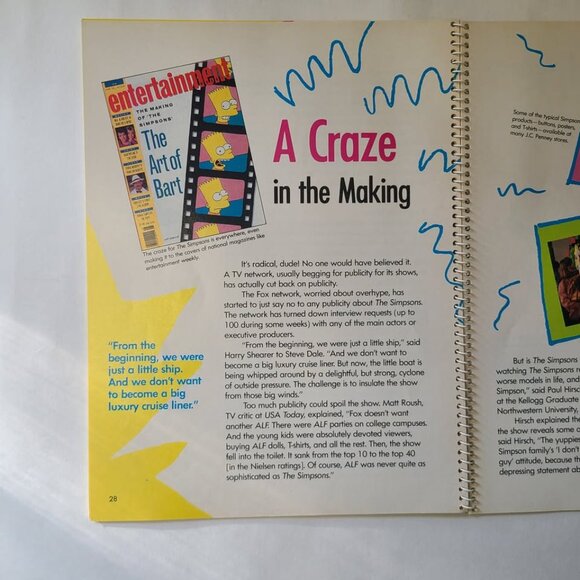 Consumer Guide Simpson Mania Book The Simpsons Fox VINTAGE 1990 - Picture 5 of 6
